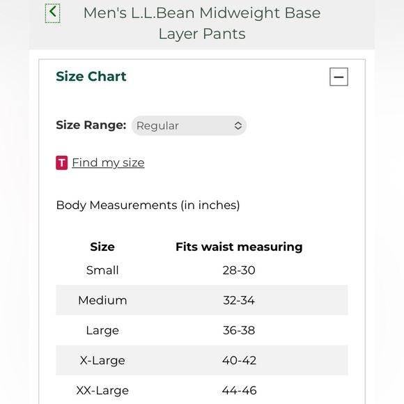 Men's L.L.Bean Midweight Base Layer Pants NEW Large black RETAIL $54 - Picture 4 of 9